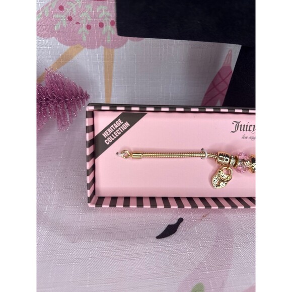 Juicy Couture Lock and Key Charm Bracelet - Picture 3 of 3